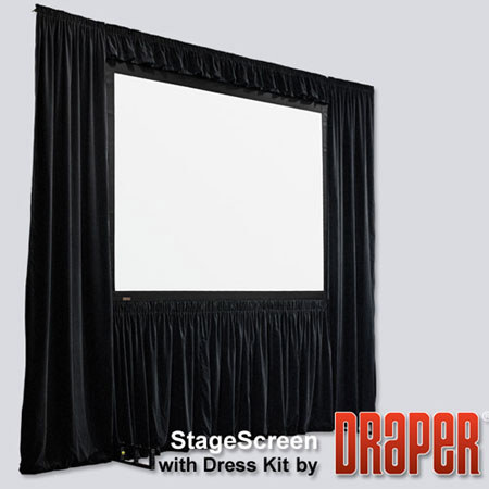Draper 383498 Stage Screen Portable Projection Screen, 108x192"