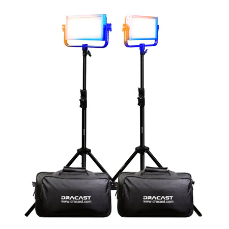 Dracast Pro Series LED500 30W Bi-Color LED 2-Light Kit, Gold Mount