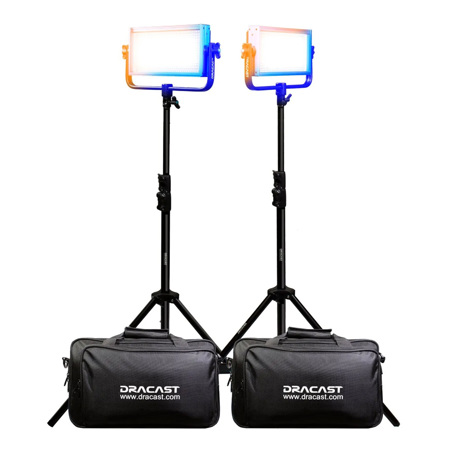 Dracast Pro Series LED500 30W Bi-Color LED 2-Light Kit, V-Mount
