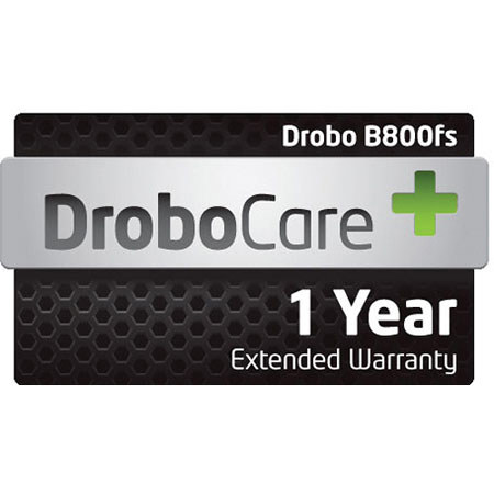 Drobo Enhanced DroboCare Warranty for B800fs Storage Array, 1 Year