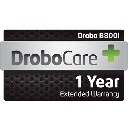 Drobo 1 Year Enhanced DroboCare Warranty for B800I Storage Array