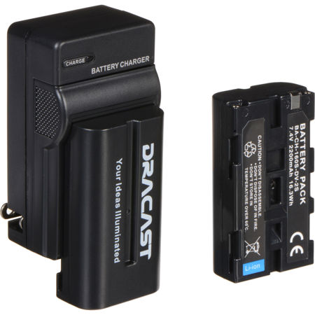 Dracast NP-F 2200mAh Battery and Charger Kit