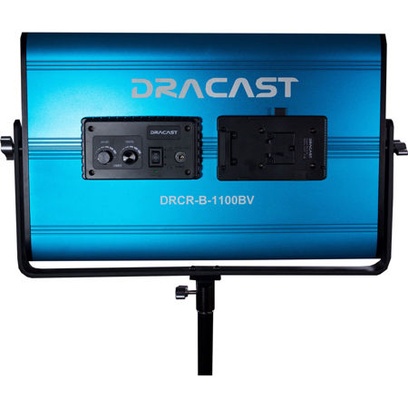 Dracast Cineray Series LED1100 Bi-Color LED Panel with V-Mount Battery Plate