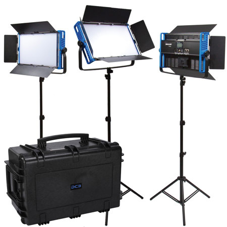 Dracast Kala Plus Series LED2000 120W Bi-Color LED 3-Light Kit with Travel Case