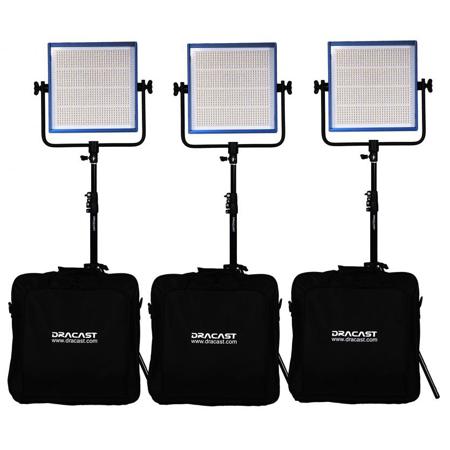 Dracast Plus Series LED1000 60W Bi-Color LED 3-Light Kit