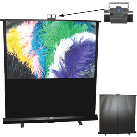 Draper Piper Portable Projection Screen, HDTV Format, 27x48"