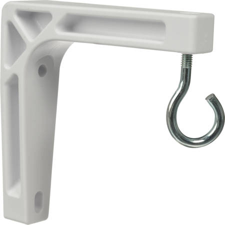 Draper Non-Adjustable 6" Wall Extension Brackets, White