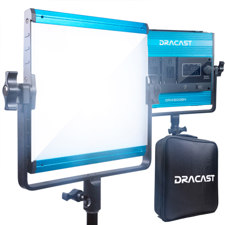 Dracast X Series LED500 35W Daylight 3-Light Kit w/Injection Molded Travel Case
