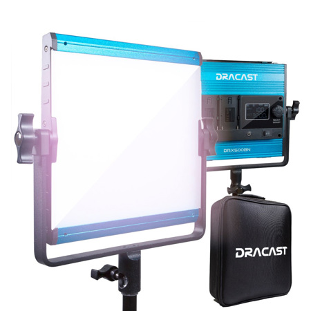 Dracast X Series LED500 35W Bi-Color LED Light Panel with Dual NP-F Battery Plate