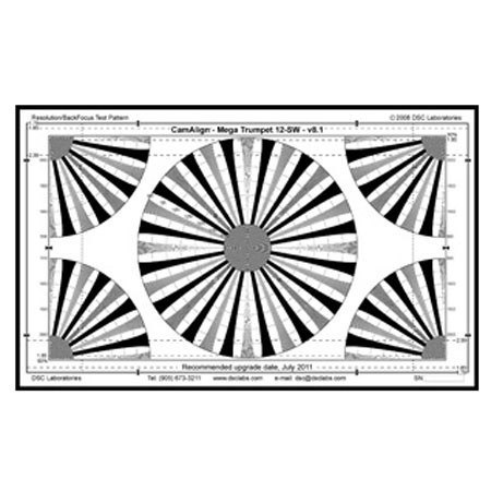 DSC Labs MegaTrumpet 12 Senior Resolution & Focus Chart, 24x14.7"