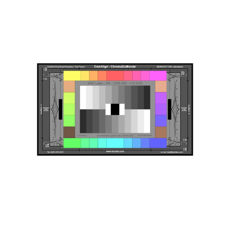 DSC Labs ChromaDuMonde 28R Standard CamAlign Chip Chart with Resolution