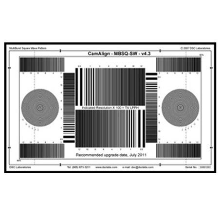 DSC Labs Maxi Multiburst Super Maxi Lens Chart, 30.5 x 51.5"