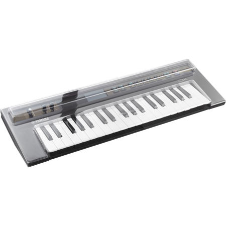 Decksaver Light Edition Cover for Yamaha Reface Range CS, DX, CP, YC Keyboard, Smoked/Clear