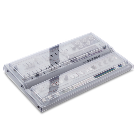 Decksaver Cover for UDO Audio Super 6 Desktop Synthesizer, Smoked/Clear
