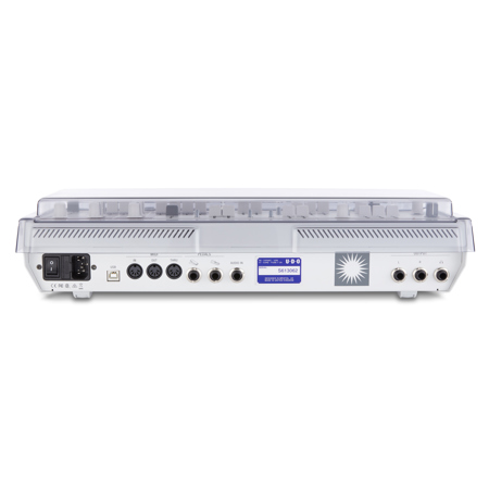 Decksaver Cover for UDO Audio Super 6 Desktop Synthesizer, Smoked/Clear