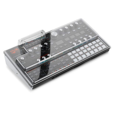 Decksaver Cover for Ashun Sound Machines Hydrasynth Desktop Synthesizer, Smoked/Clear