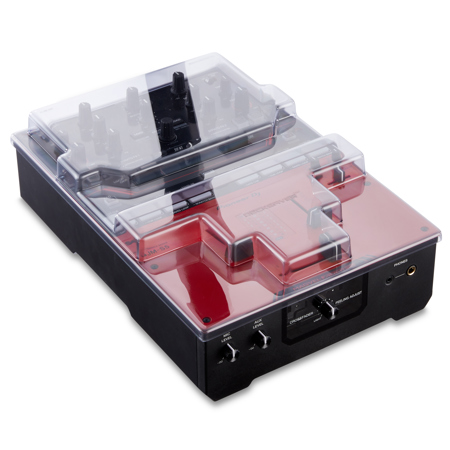 Decksaver Cover for Pioneer DJ DJM-S5 DJ Mixer, Smoked/Clear
