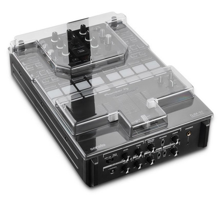 Decksaver Cover for Pioneer DJ DJM-S7 Mixer, Smoked Clear
