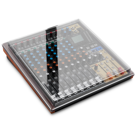 Decksaver Cover for Tascam Model 12 Mixer, Smoked/Clear