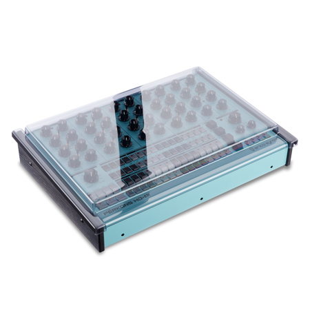 Decksaver Cover for Erica Synths Perkons HD-01 Drum Machine and Synthesizer, Soft-Fit, Smoked/Clear