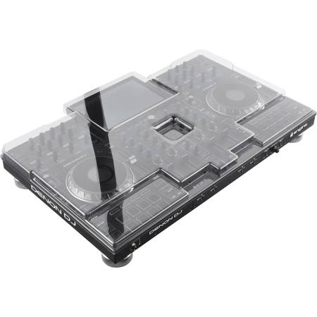 Decksaver Cover for Denon DJ Prime 4 and Prime 4+ Controller, Smoked/Clear