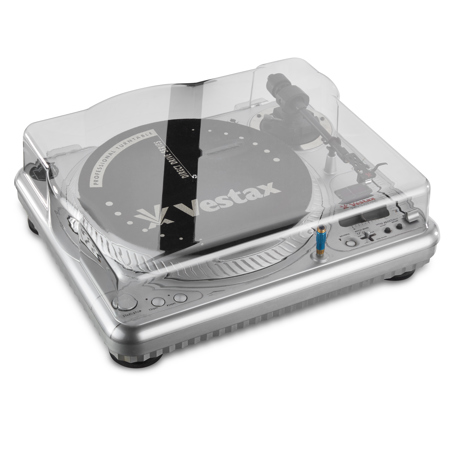 Decksaver Cover for Vestax PDX-2000 and PDX-3000 Turntables, Smoked/Clear
