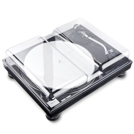 Decksaver Cover for Technics SL-1200 and PLX-CRSS12 Turntable, Smoked/Clear