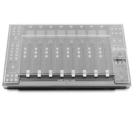Decksaver Cover for Solid State Logic UF8 Controller, Smoked Clear