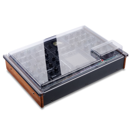 Decksaver Cover for Erica Synths Syntrx & Syntrx 2 Synthesizer, Soft-Fit, Smoked/Clear