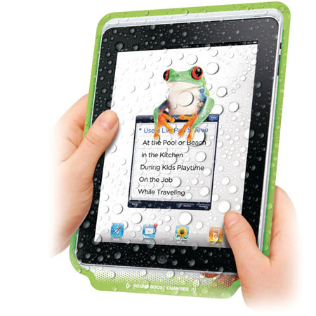 Dual Electronics PB208GE Lilly Pad Reusable Protective Cover for iPad with Sound Enhancement Chamber, 8 Pack