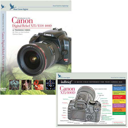 Blue Crane Tutorial DVD/Reference Cards, Rebel XTI
