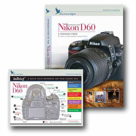 Blue Crane Combo with DVD, Nikon D60 DSLR
