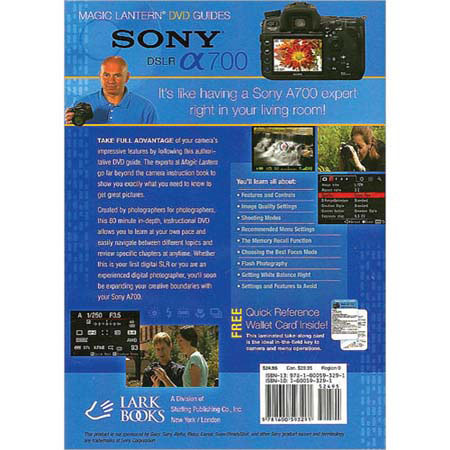 Magic Lantern DVD Guide for Sony DSLR A700 Alpha Camera