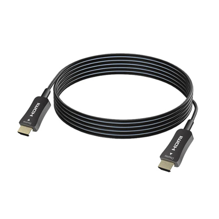 DVDO 100' Plenum-Rated 4K HDMI 2.0 Active Optical Hybrid Cable, Black