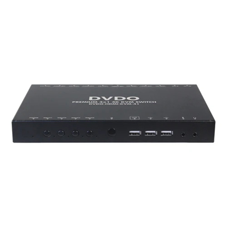 DVDO 4x1 HDMI 2.0 KVM Switcher, Black