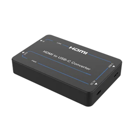 DVDO 4K HDMI to USB-C Converter with HDMI Loop Out, Black