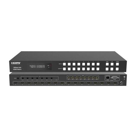 DVDO 8x8 4K HDMI 18Gbps Matrix Switcher, Black