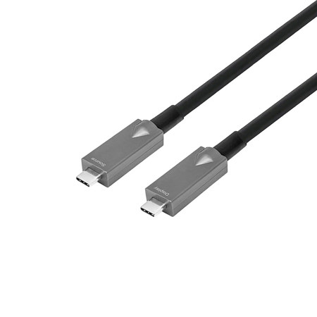 DVDO 16' USB-C Active Optical Fiber Cable, Black