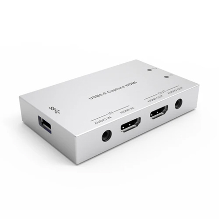 DVDO 4K HDMI to USB Audio/Video Capture Dongle with HDMI Loop Out and Audio Input/Output