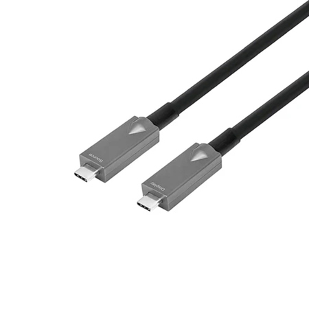 DVDO 50' USB-C Active Optical Fiber Cable, Black