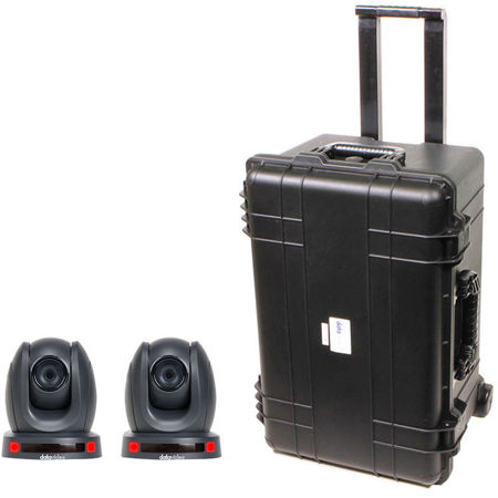 Datavideo PTZ Camera Kit with 2x PTC-140T FHD 20x PTZ Camera and HC-800 XXL Case