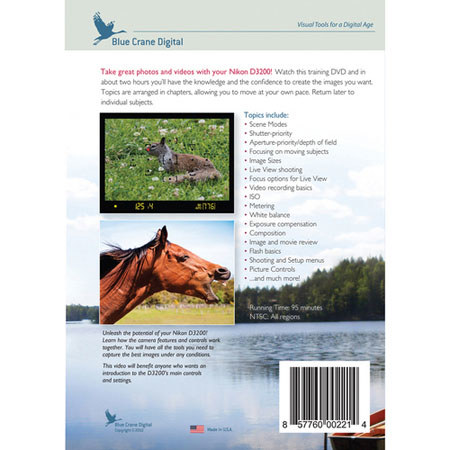 Blue Crane Digital DVD: Introduction to the Nikon D3200