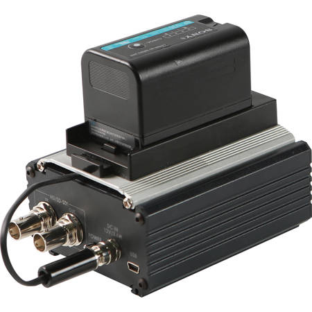 Datavideo MB4C Battery Mount for DAC60-90, 8/9p Converter and Canon DV Batteries