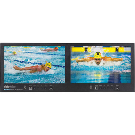 Datavideo TLM-102 Dual 10" IPS 4RU Rack Mount LED Monitor, 1280x800