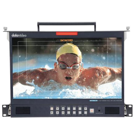Datavideo 17.3" Full HD LED Monitor, 1U Foldable Rackmount Tray Unit, 1920x1080