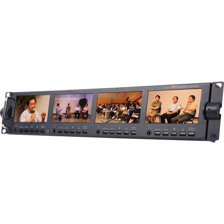 Datavideo TLM-434H 4 x 4.3" HD/SD TFT LCD Monitor, 480x272