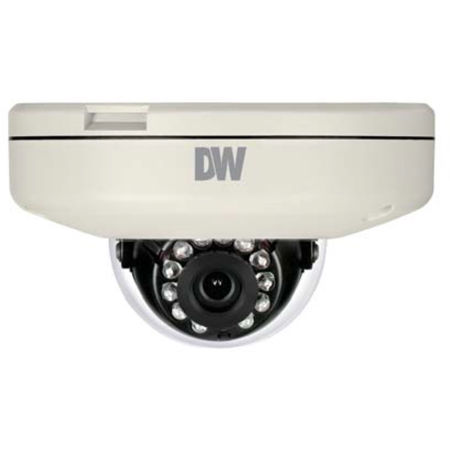 Digital Watchdog MEGApix Series 4MP Outdoor Day & Night Network Surface Mount Dome IP Camera with 4mm Lens and 50' IR Distance, 2560x1440, 30fps, IP66, H.264, MJPEG, PoE