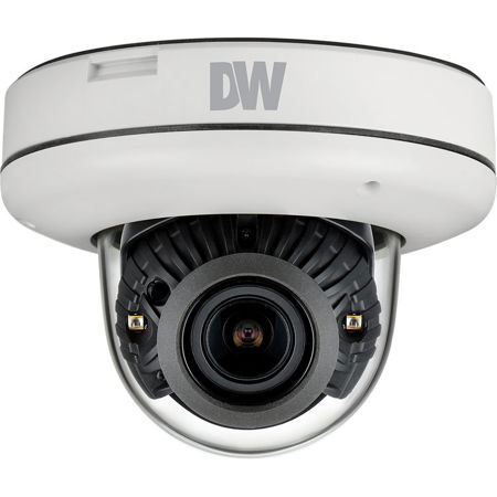 Digital Watchdog MEGApix Series 5MP Outdoor Day & Night Surface Mount Network Dome IP Camera with 3.6-10mm Lens and 100' IR Range, 2592x1944, 30fps, IP66 and IK10, H.265, H.264, MJPEG, PoE
