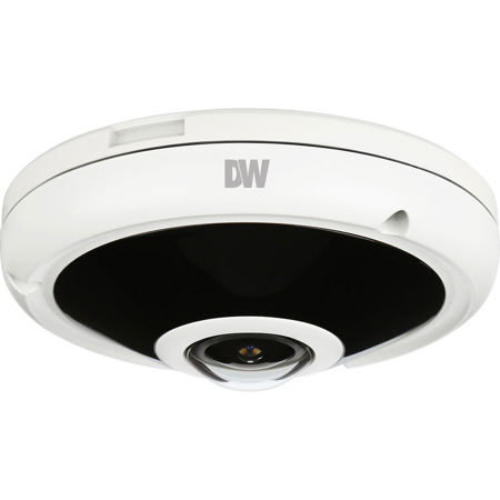 Digital Watchdog MEGApix Series PANO 5MP Outdoor Day & Night Network Dome IP Camera with 1.5mm Fisheye Lens and 55' IR Distance, 360deg. Hemispheric View, 2592x1944, 30fps, IP66, H.264, MJPEG, PoE