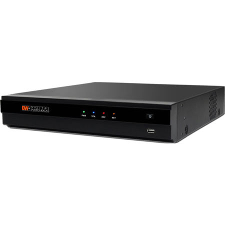 Digital Watchdog VMAX IP Plus 8 Channel PoE 5MP NVR with 4 Virtual Channels and 8TB HDD, 30 fps Recording, H.264